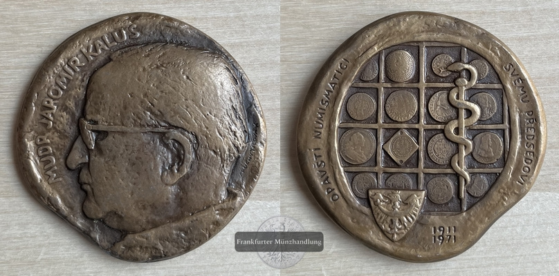  Polen Medaille Dr. Jaromir Kalus  FM-Frankfurt     Feinsilber   