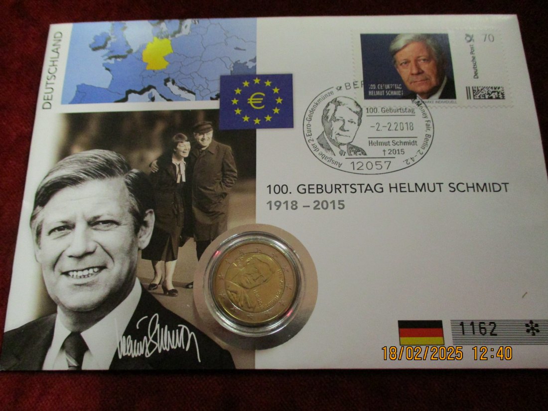  Numisbrief Deutschland Helmut Schmidt   