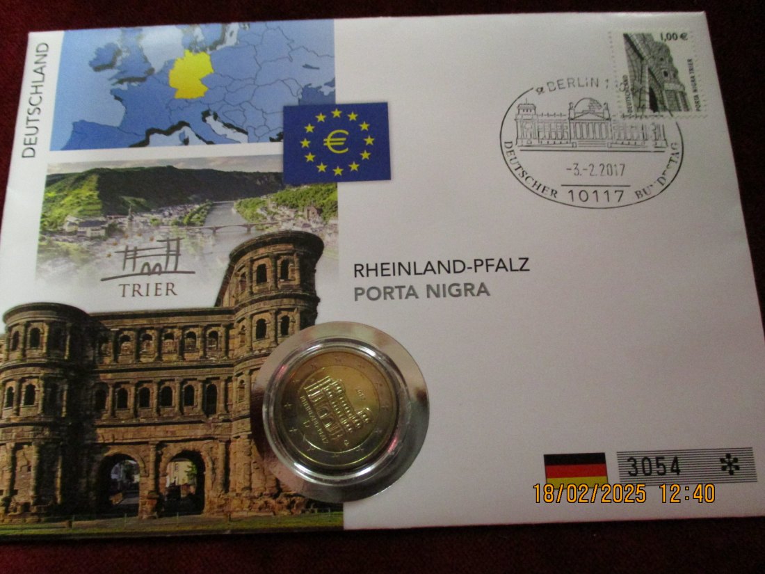  Numisbrief Deutschland Rheinland Pfalz   