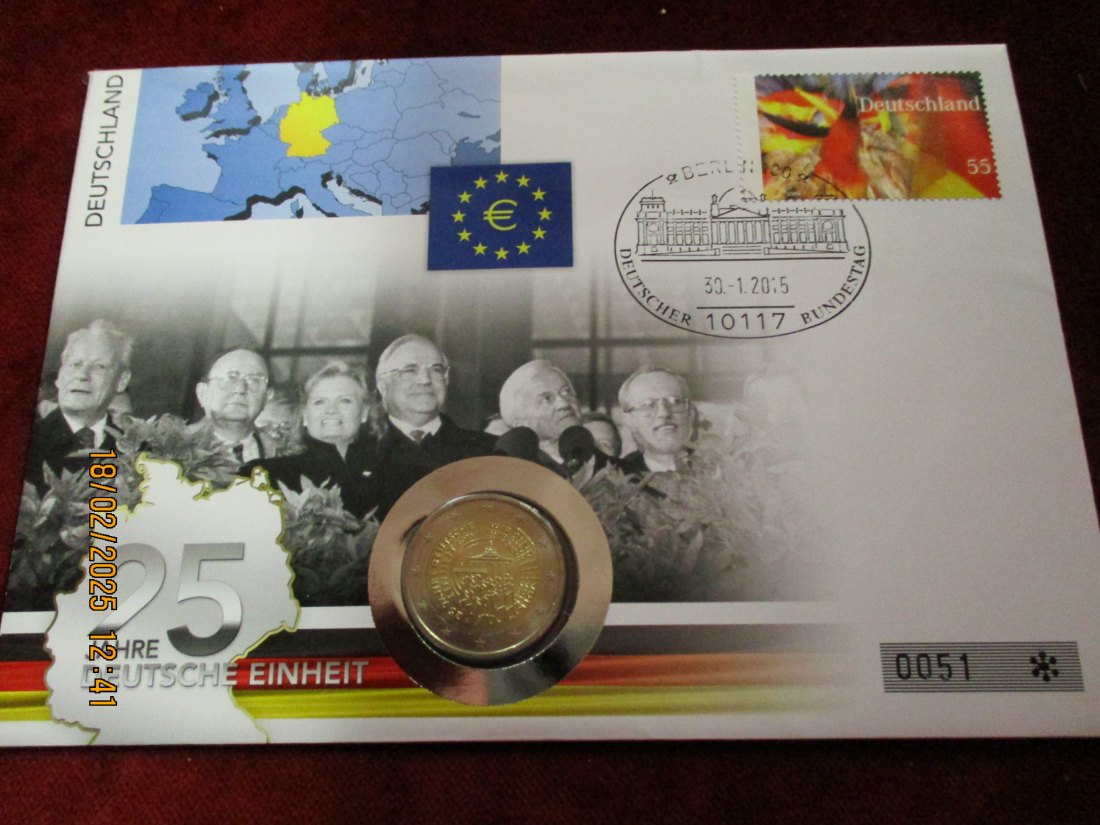  Numisbrief Deutschland 25 Jahre Deutsche Einheit   