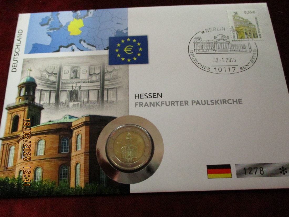  Numisbrief Deutschland Hessen   