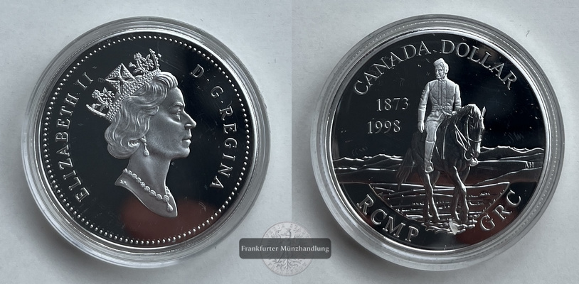  Kanada  1 Dollar  Royal Canadian Mounted Police  KM#282  Feinsilber: 23,28g   