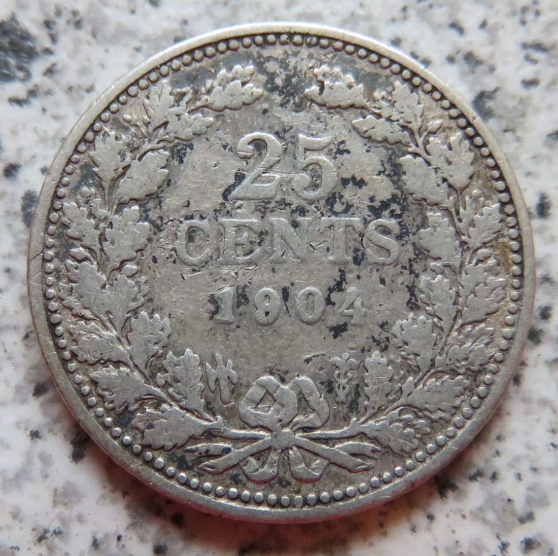  Niederlande 25 Cents 1904   