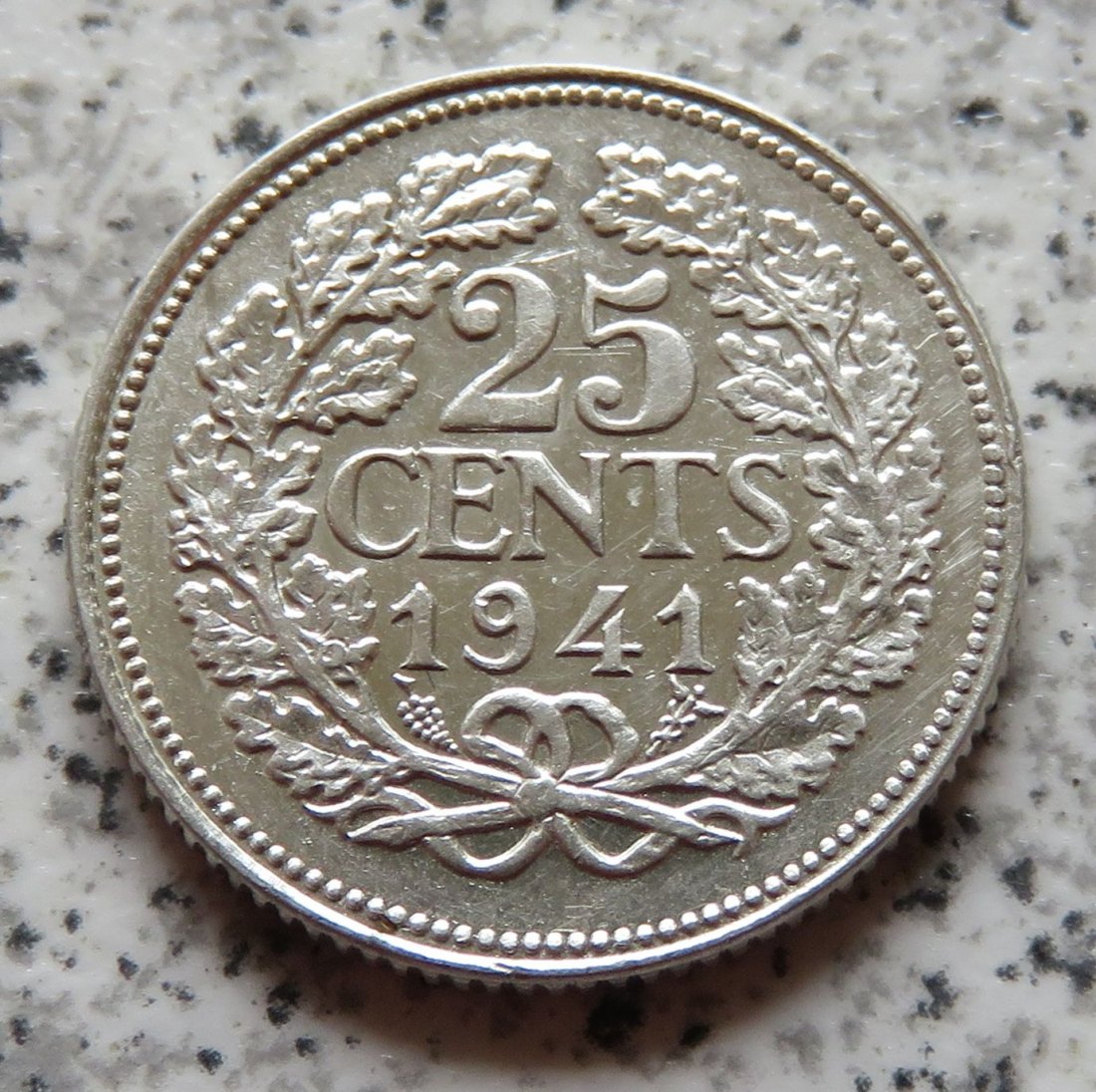  Niederlande 25 Cents 1941   