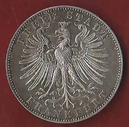  Thaler Frankfurt 1862 Schützenfest Koblenzer Münzen Studio Koblenz Frank Maurer AH858   