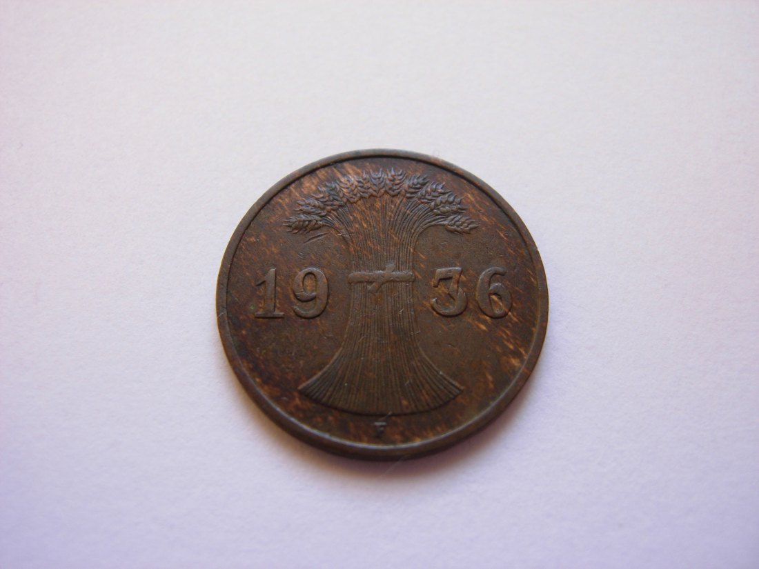  1 Reichspfennig 1936 F   