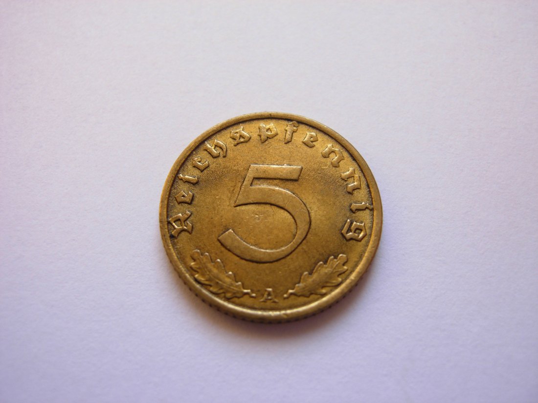  5 Reichspfennig 1937 A   