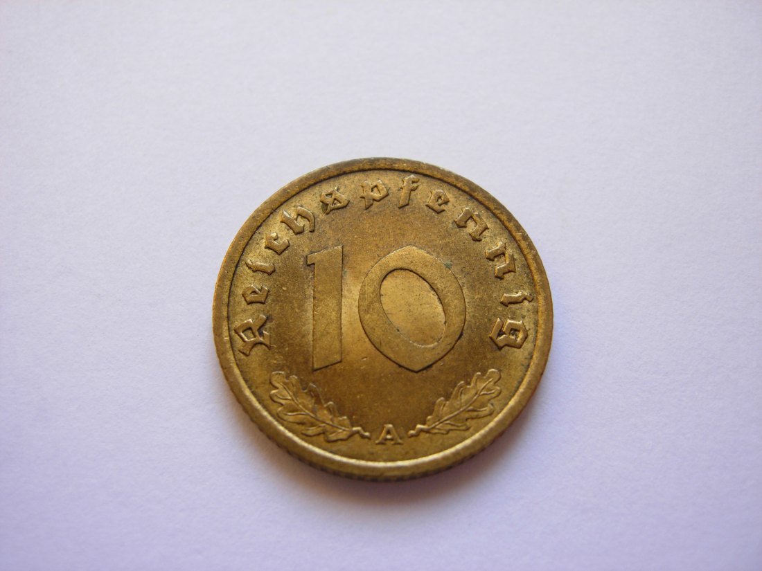  10 Reichspfennig 1939 A   