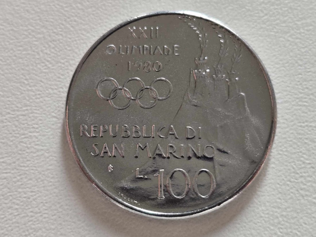  San Marino 100 Lire 1980 STG   