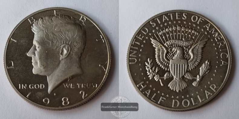  USA  Kennedy Half Dollar  1982  FM-Frankfurt   