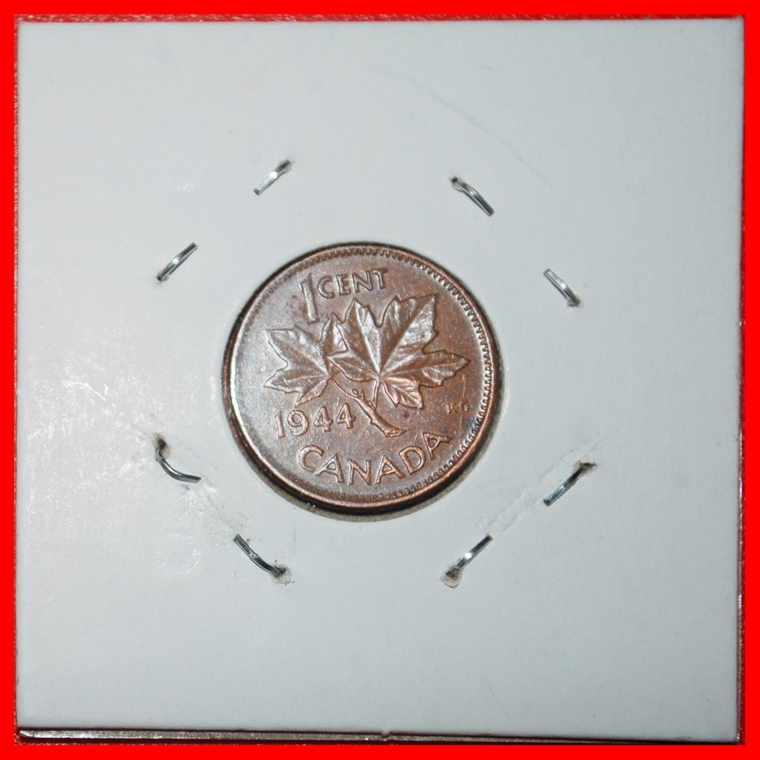  Ⰶ WAR ISSUE (1939-1945): CANADA★1 CENT 1944 WITH INDIA! GEORGE VI (1937-1952)★LOW START★ NO RESERVE!   