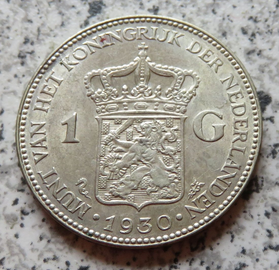  Niederlande 1 Gulden 1930, Erhaltung   