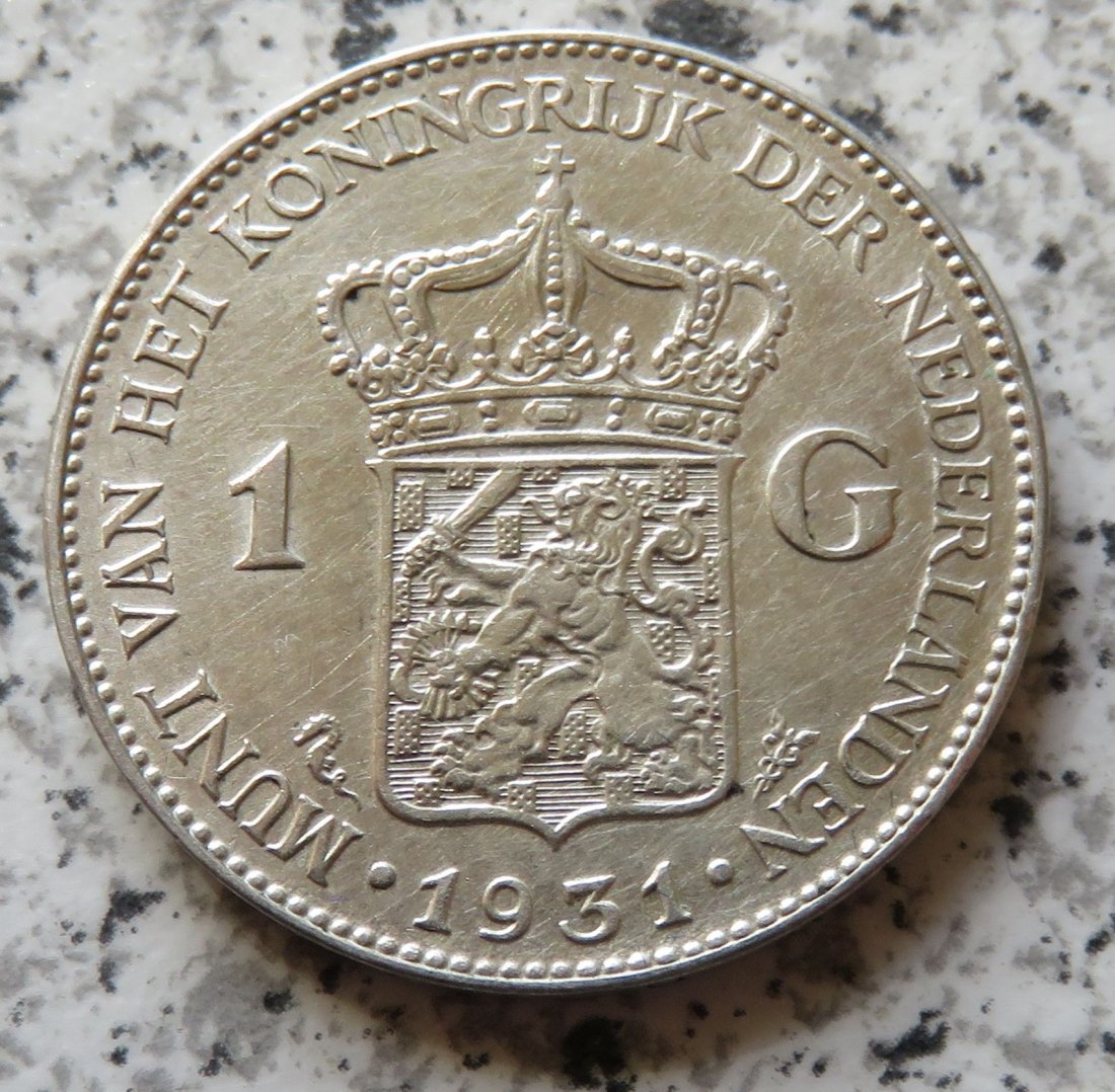  Niederlande 1 Gulden 1931, Erhaltung   