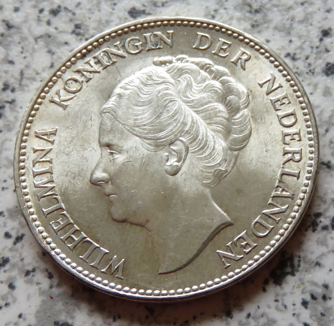  Niederlande 1 Gulden 1938, Erhaltung   