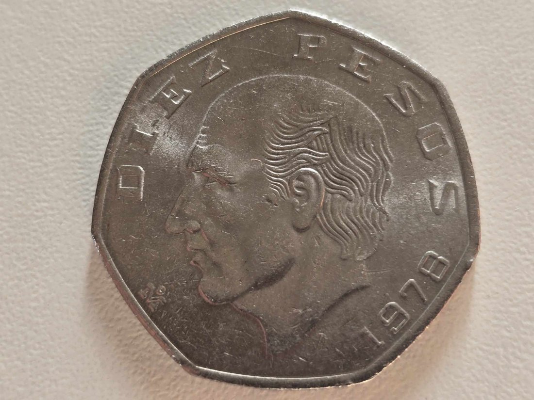  Mexico 10 Pesos 1978 VZ   