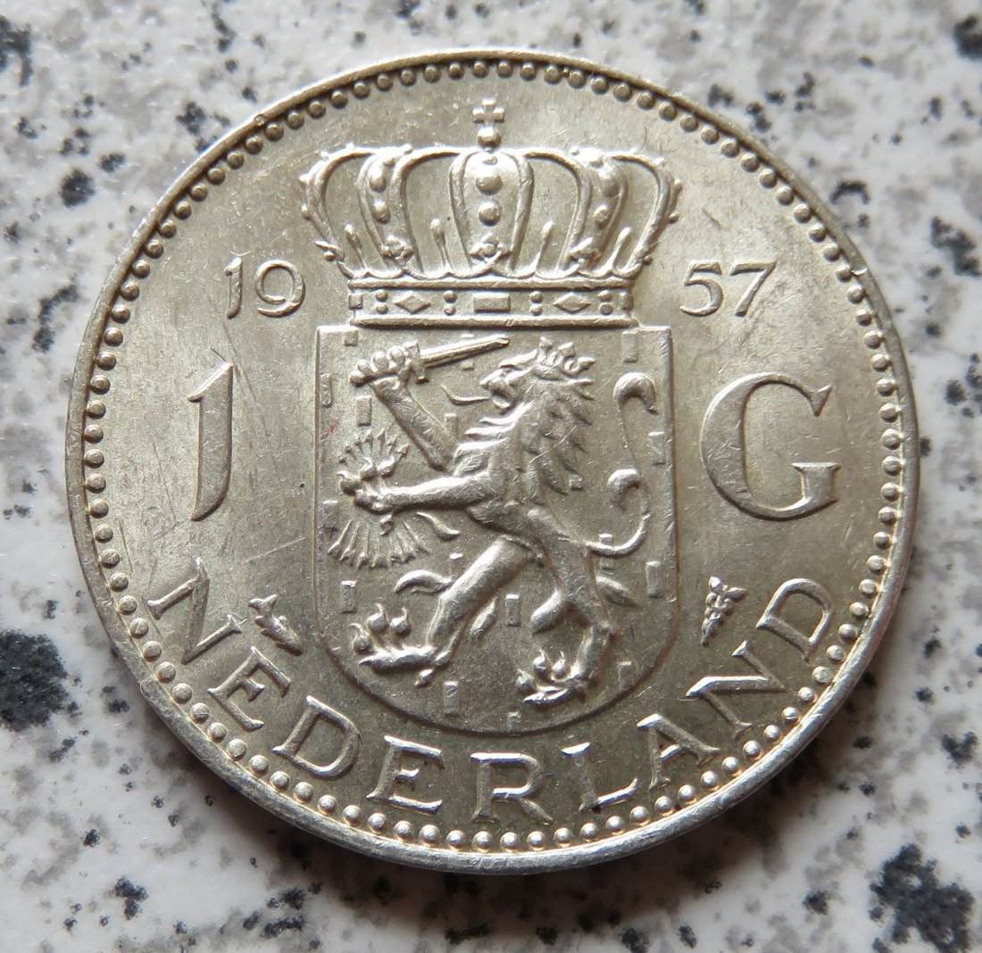  Niederlande 1 Gulden 1957   