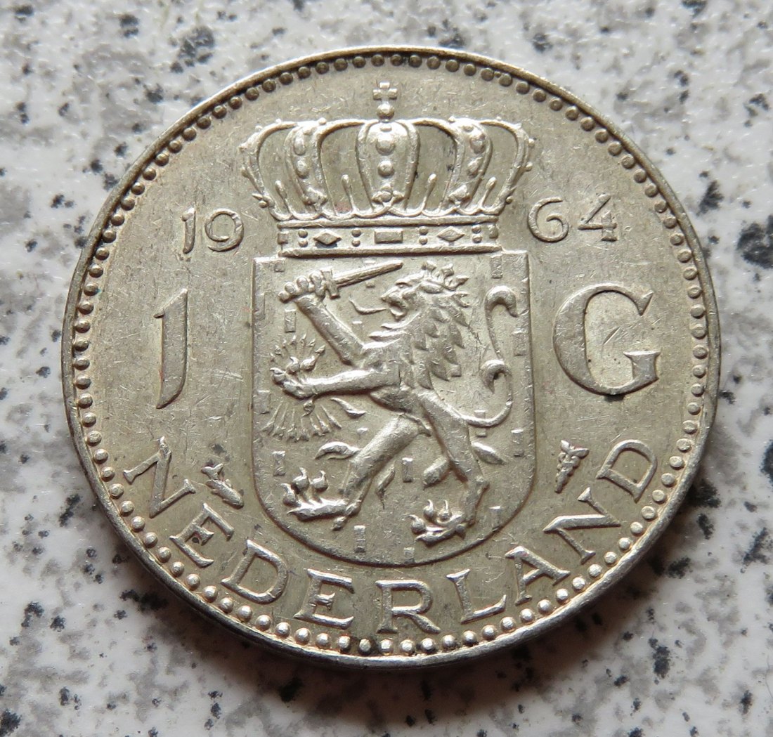  Niederlande 1 Gulden 1964   