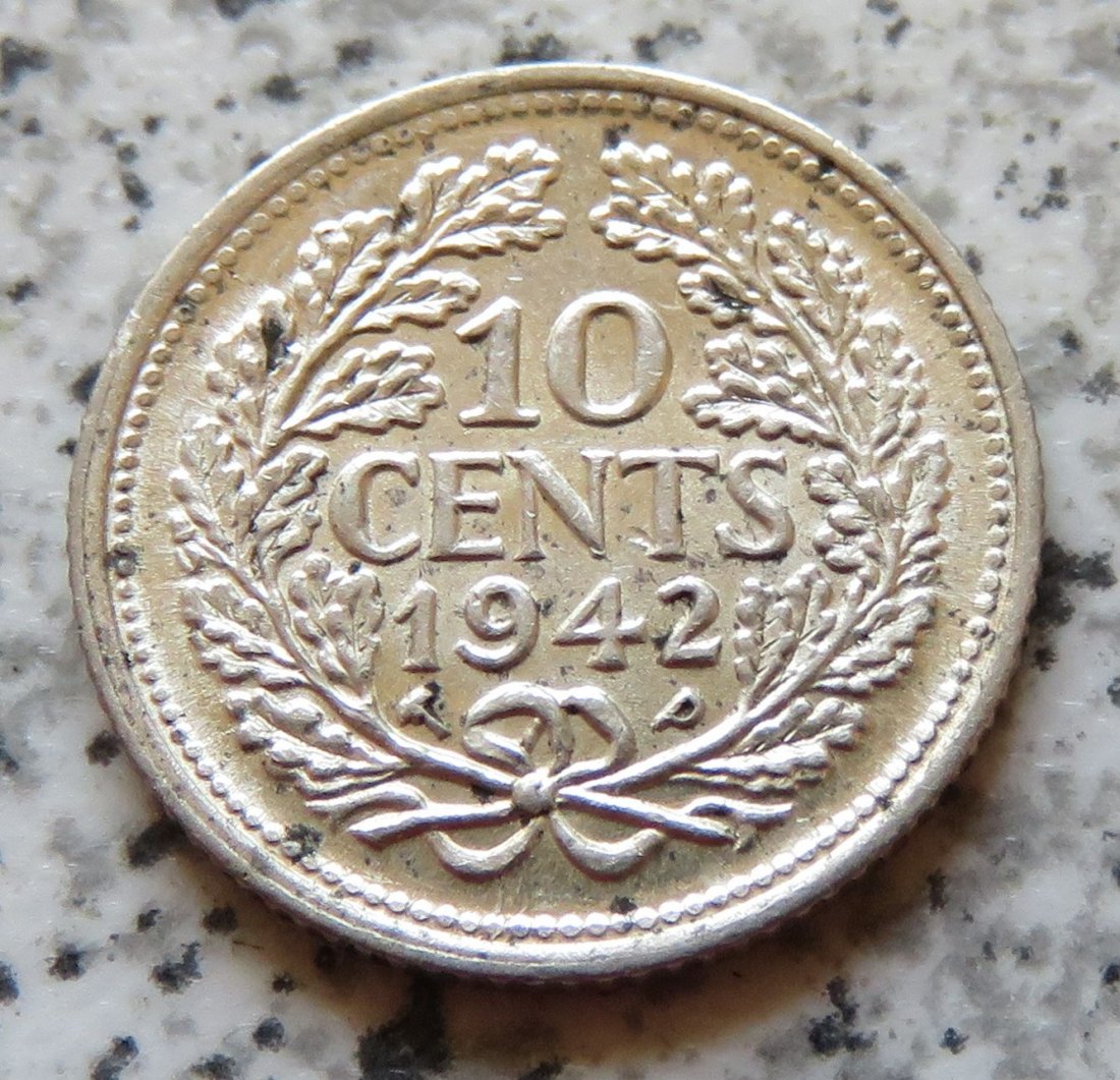  Curacao 10 Cents 1942 P   