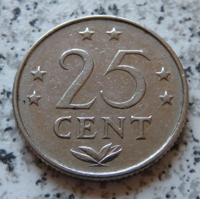  Niederländische Antillen 25 Cents 1978   