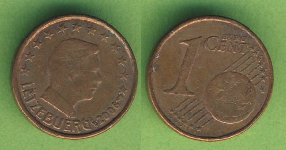  Luxemburg 1 Cent 2008   