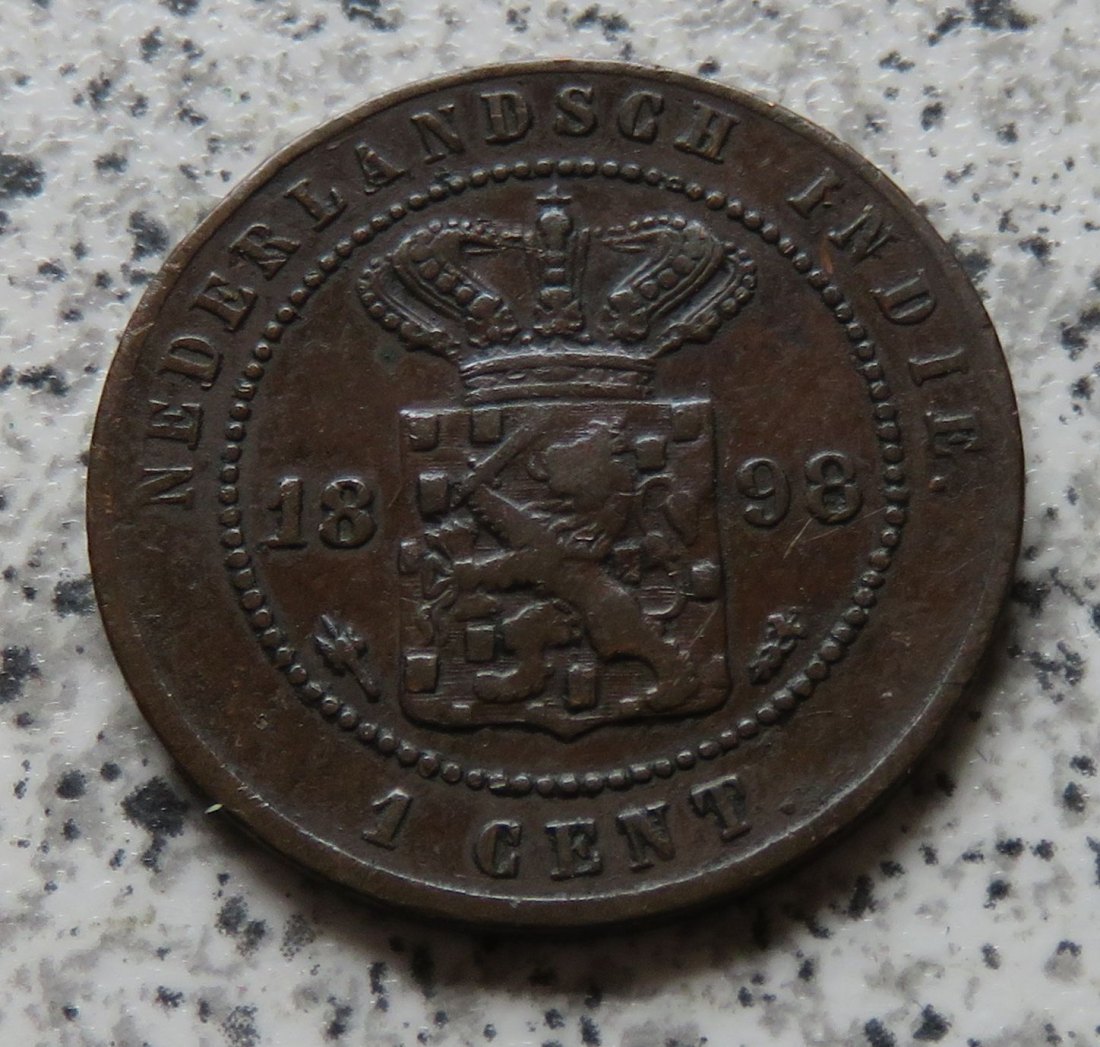  Niederländisch Indien 1 Cent 1898   