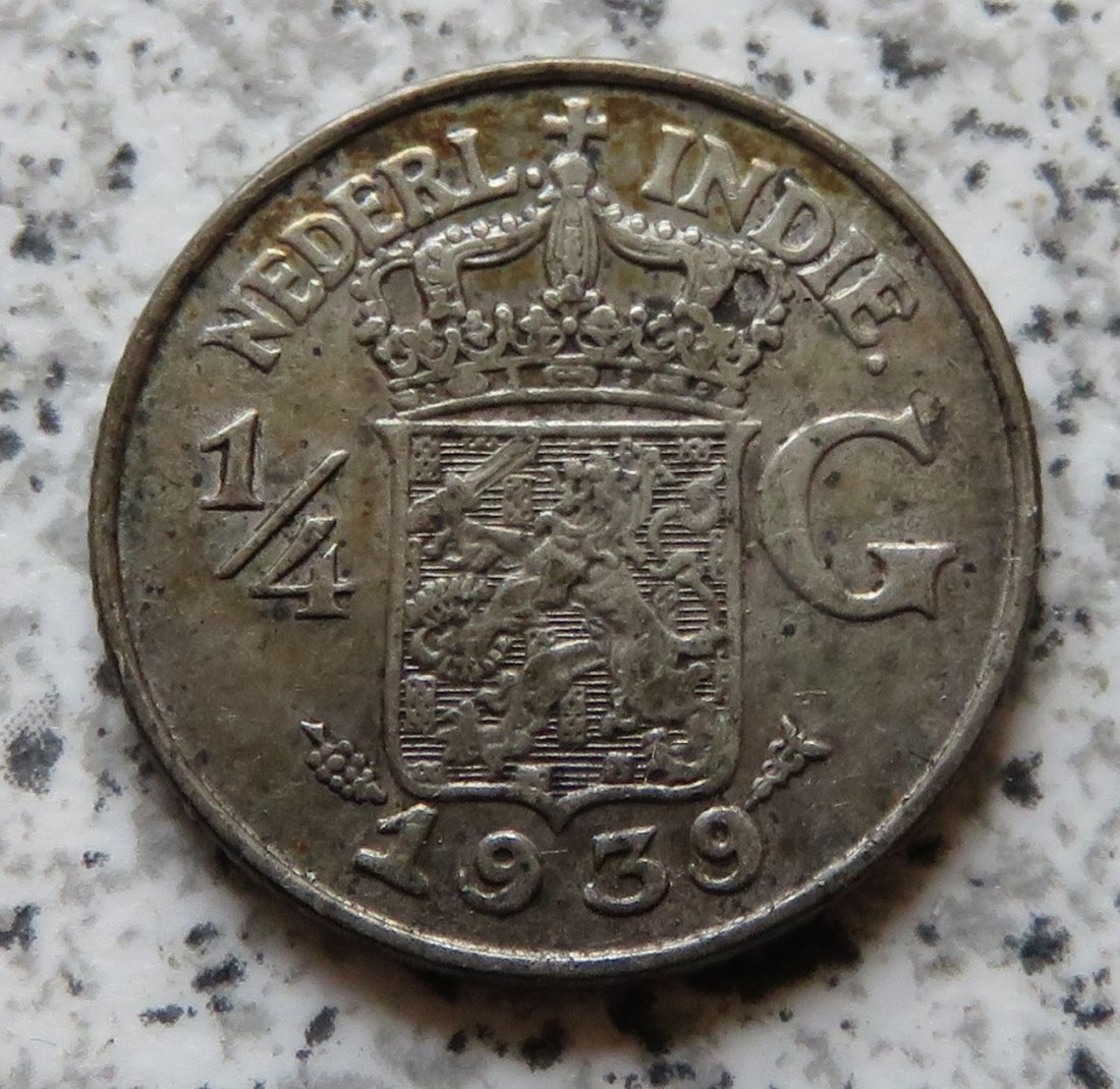  Niederländisch Indien 1/4 Gulden 1939   