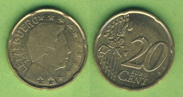  Luxemburg 20 Cent 2006   