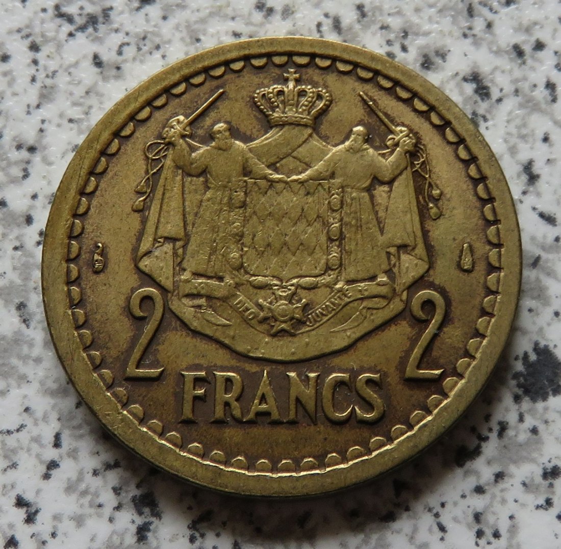  Monaco 2 Francs 1945   