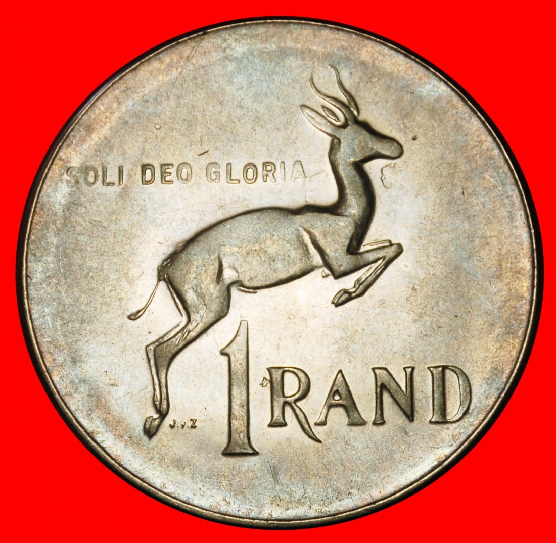  Ⰶ SPRINGBOCK (1977-1989): SÜDAFRIKA ★ 1 RAND 1980 STEMPEL A! VZGL STEMPELGLANZ!★OHNE VORBEHALT!   