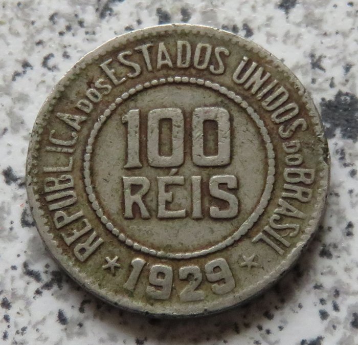  Brasilien 100 Reis 1929   