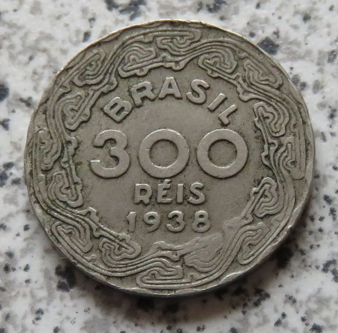  Brasilien 300 Reis 1938   