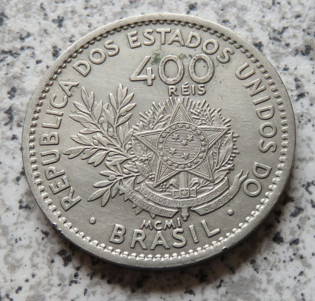  Brasilien 400 Reis 1901   