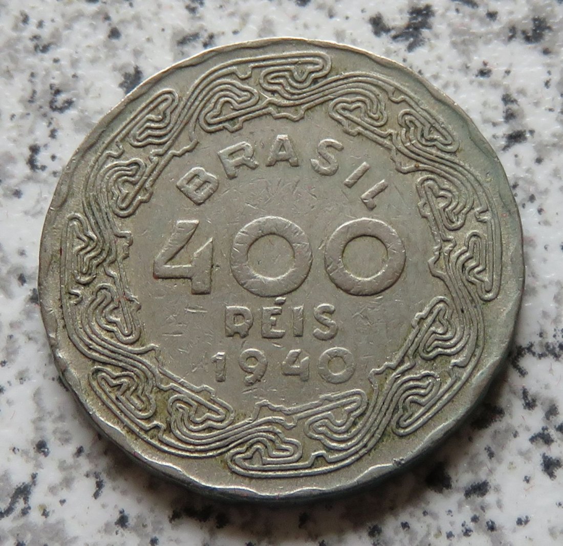  Brasilien 400 Reis 1940   