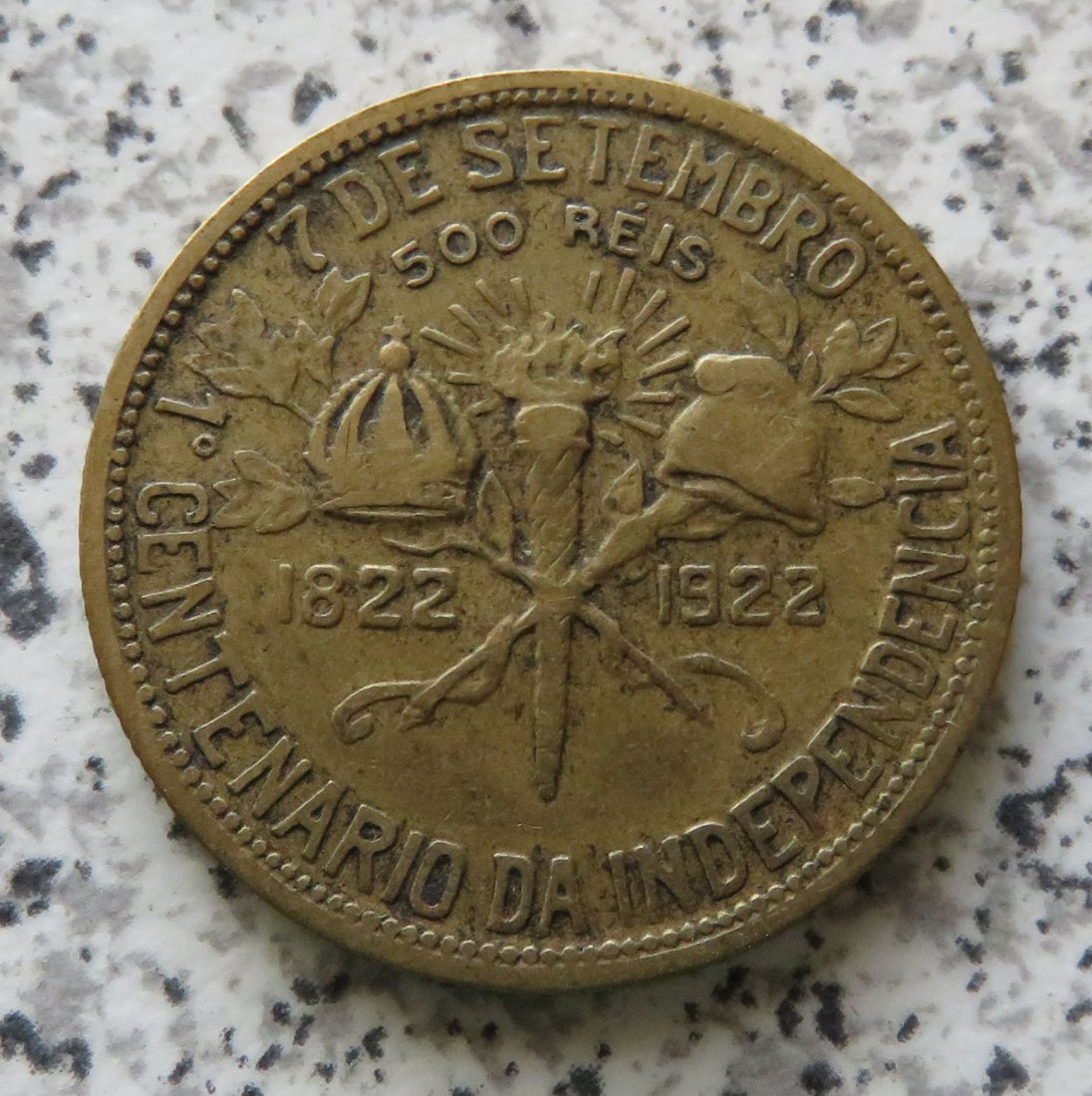  Brasilien 500 Reis 1922   