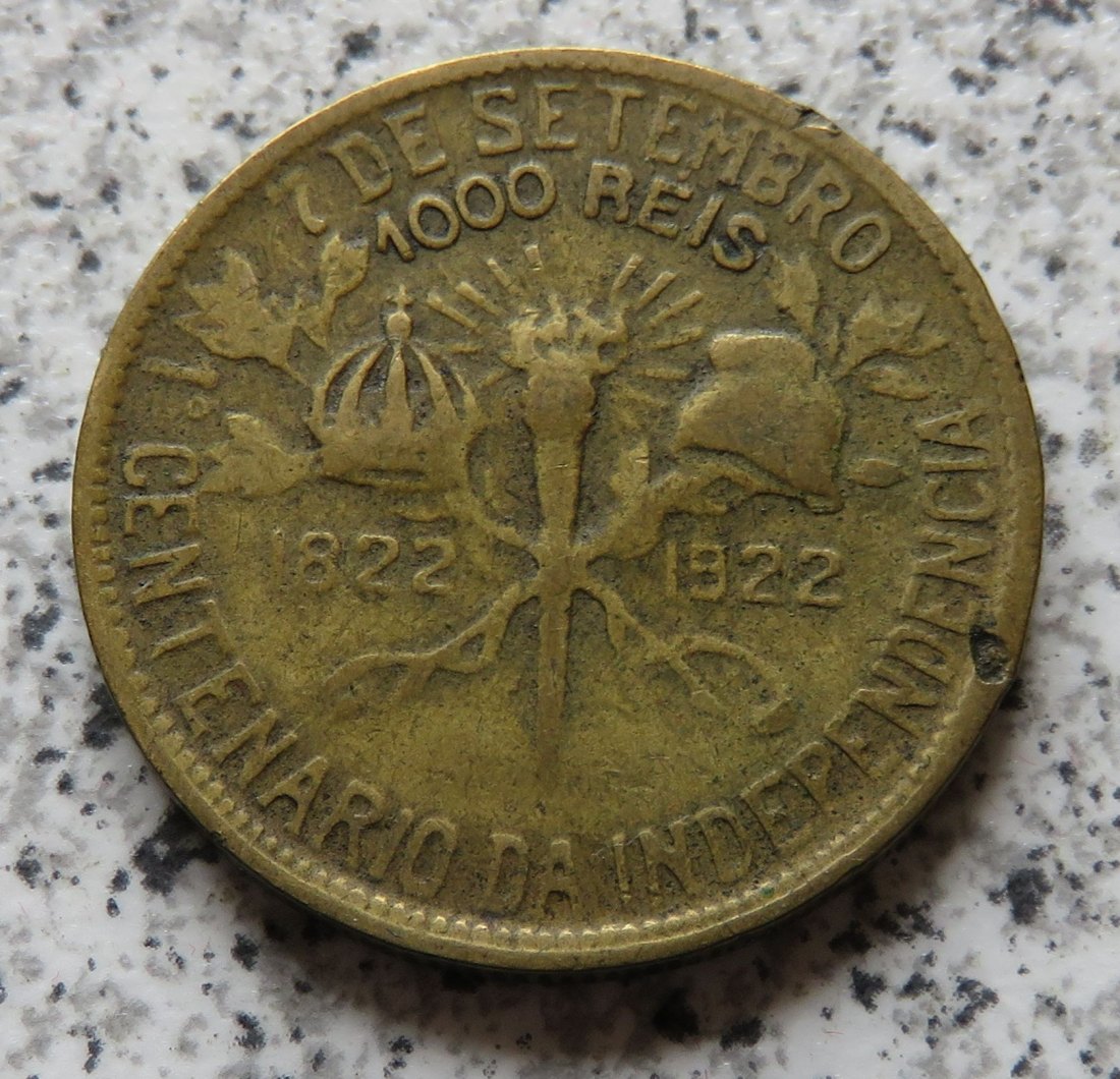  Brasilien 1000 Reis 1922   