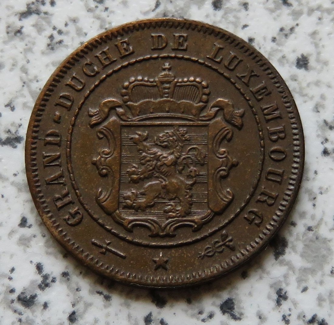  Luxemburg 2 1/2 Centimes 1908 / Luxemburg 2,5 Centimes 1908, besser   