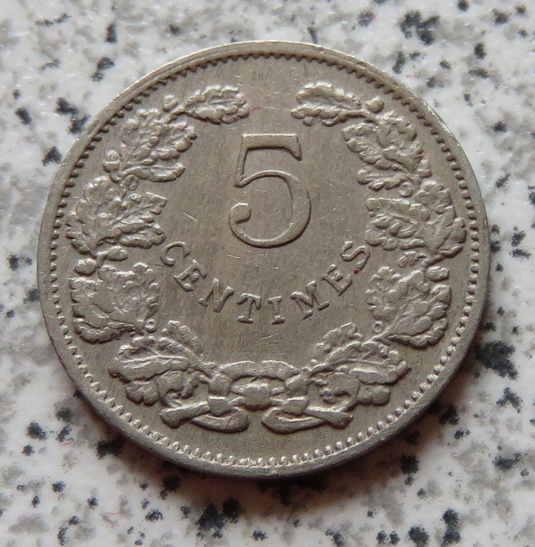  Luxemburg 5 Centimes 1908   