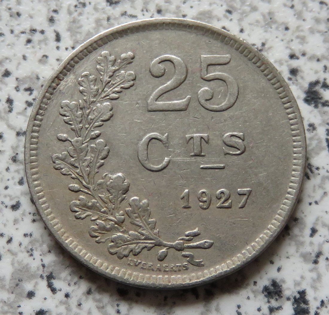  Luxemburg 25 Centimes 1927   