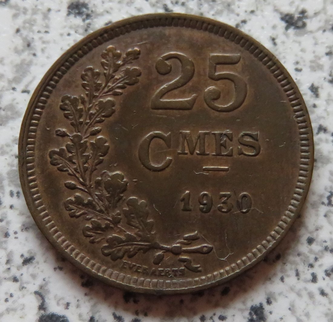  Luxemburg 25 Centimes 1930   