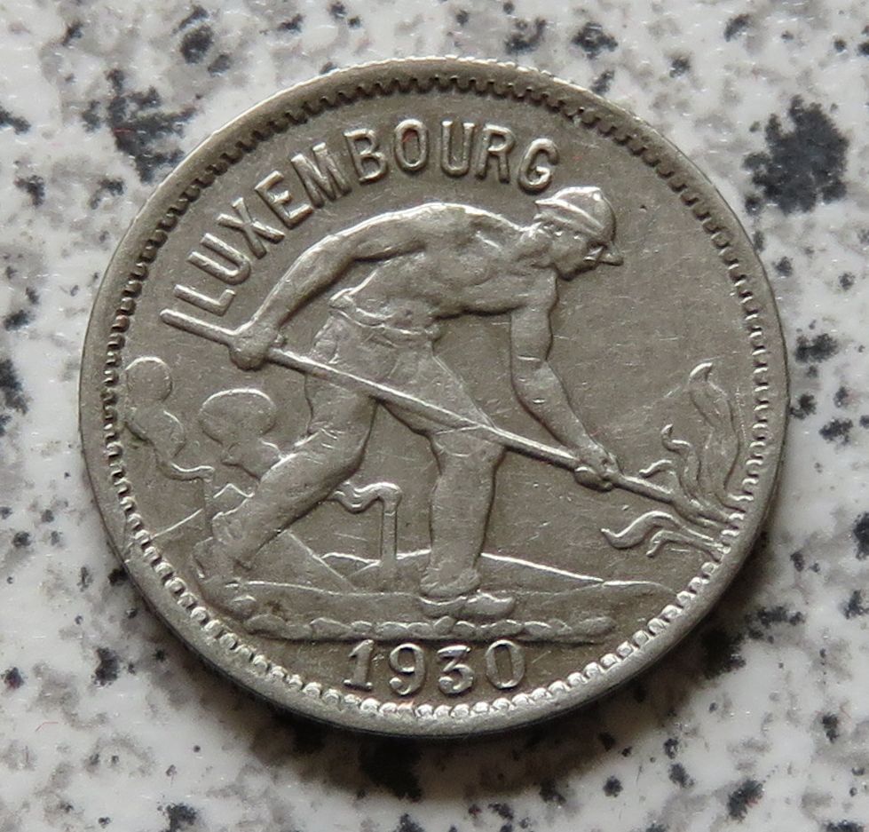  Luxemburg 50 Centimes 1930, besser   