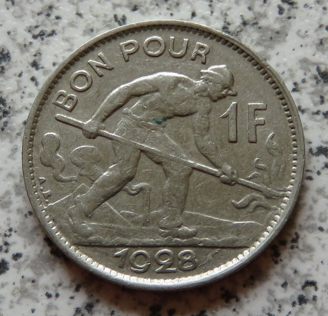  Luxemburg 1 Franc 1928   