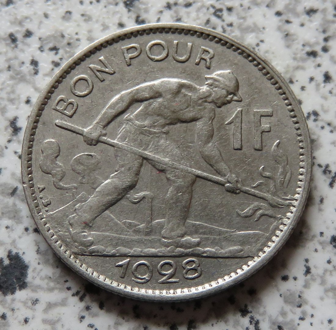  Luxemburg 1 Franc 1928   