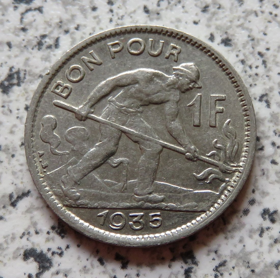  Luxemburg 1 Franc 1935   