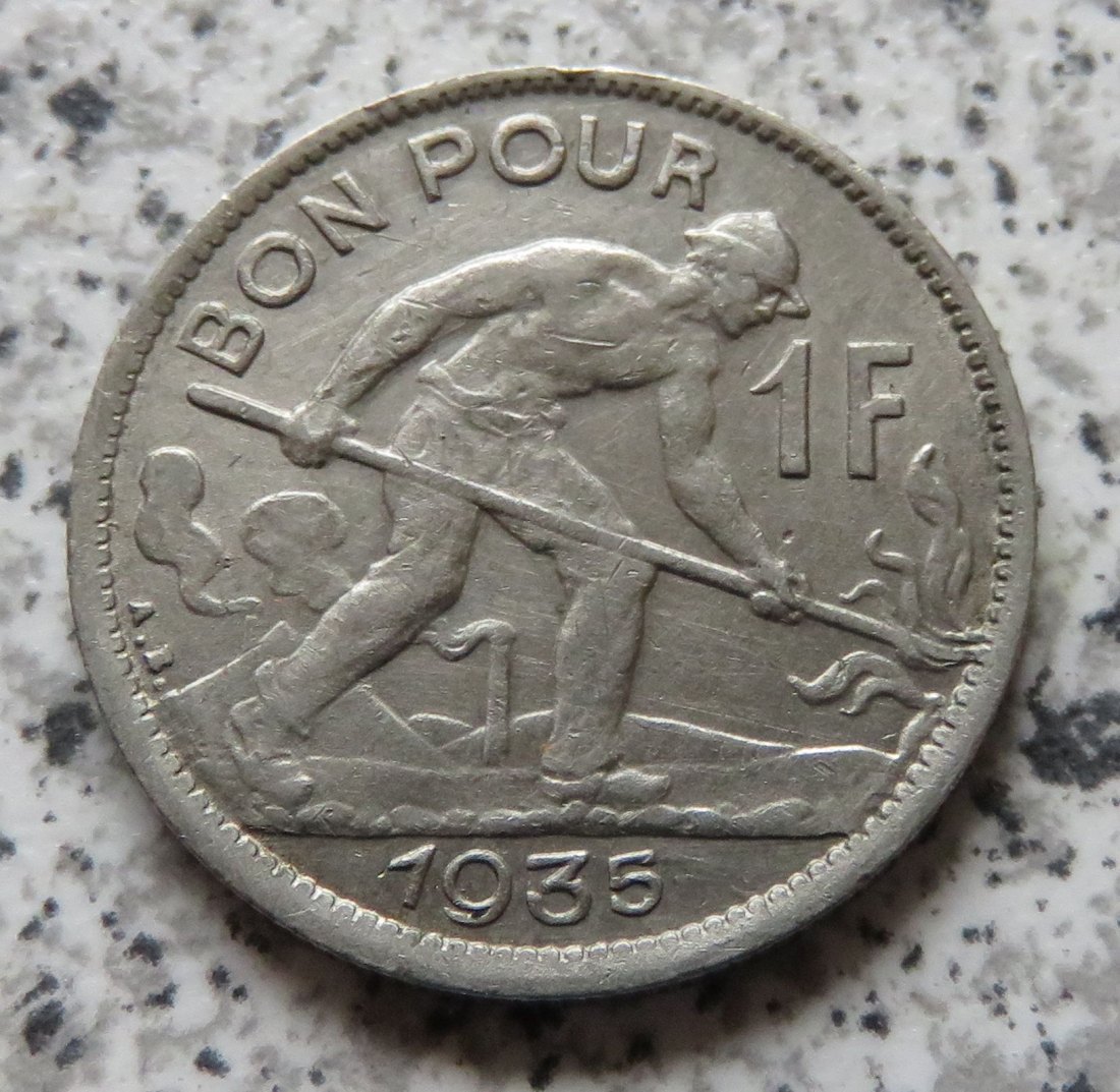  Luxemburg 1 Franc 1935   