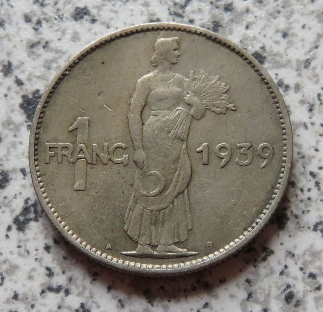  Luxemburg 1 Franc 1939   