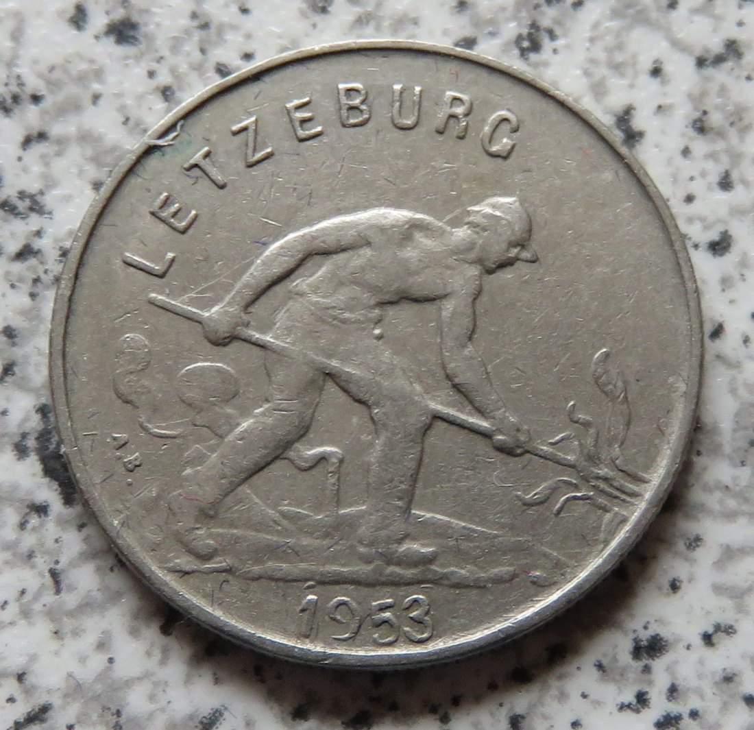  Luxemburg 1 Franc 1953   