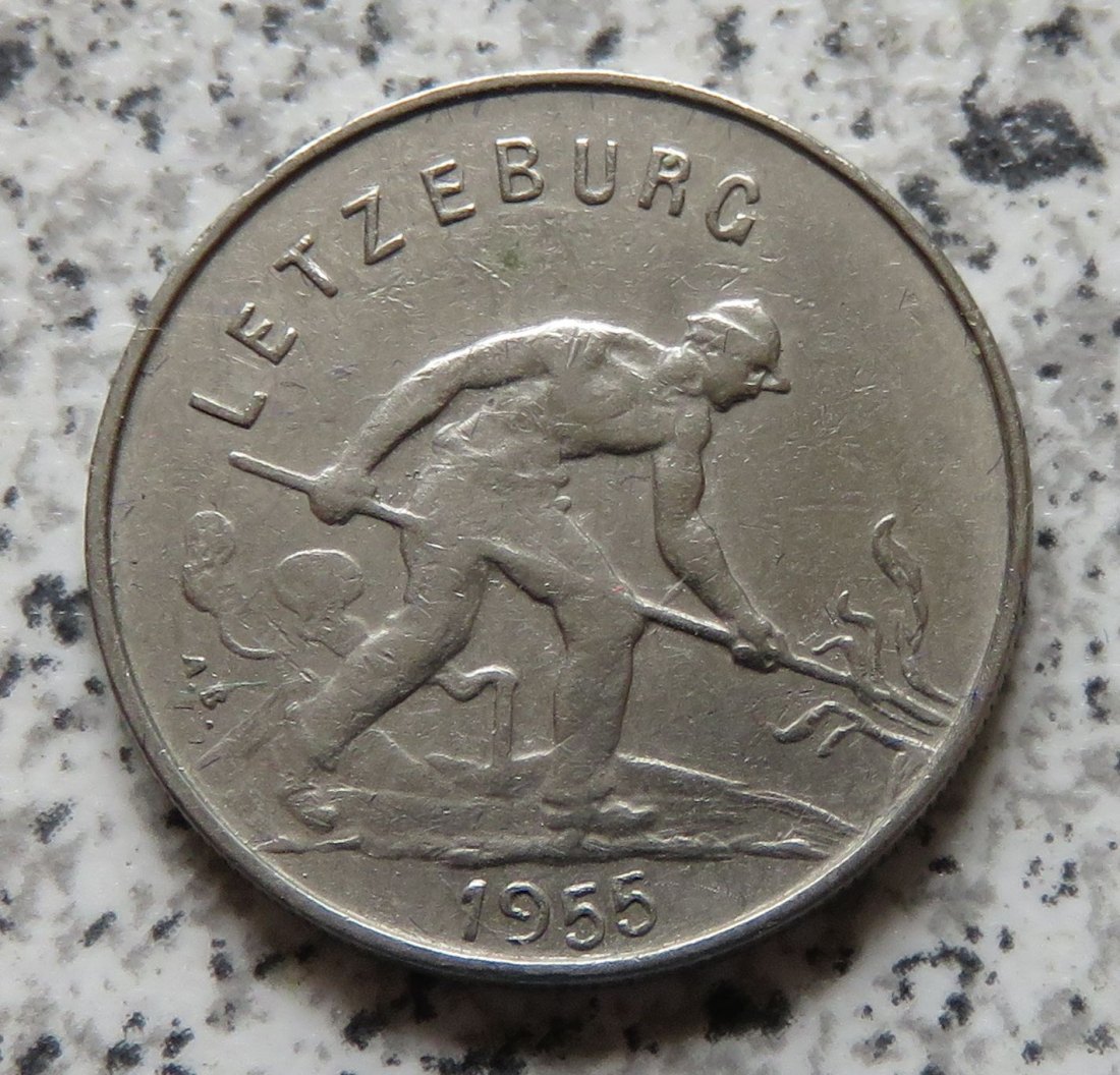  Luxemburg 1 Franc 1955   