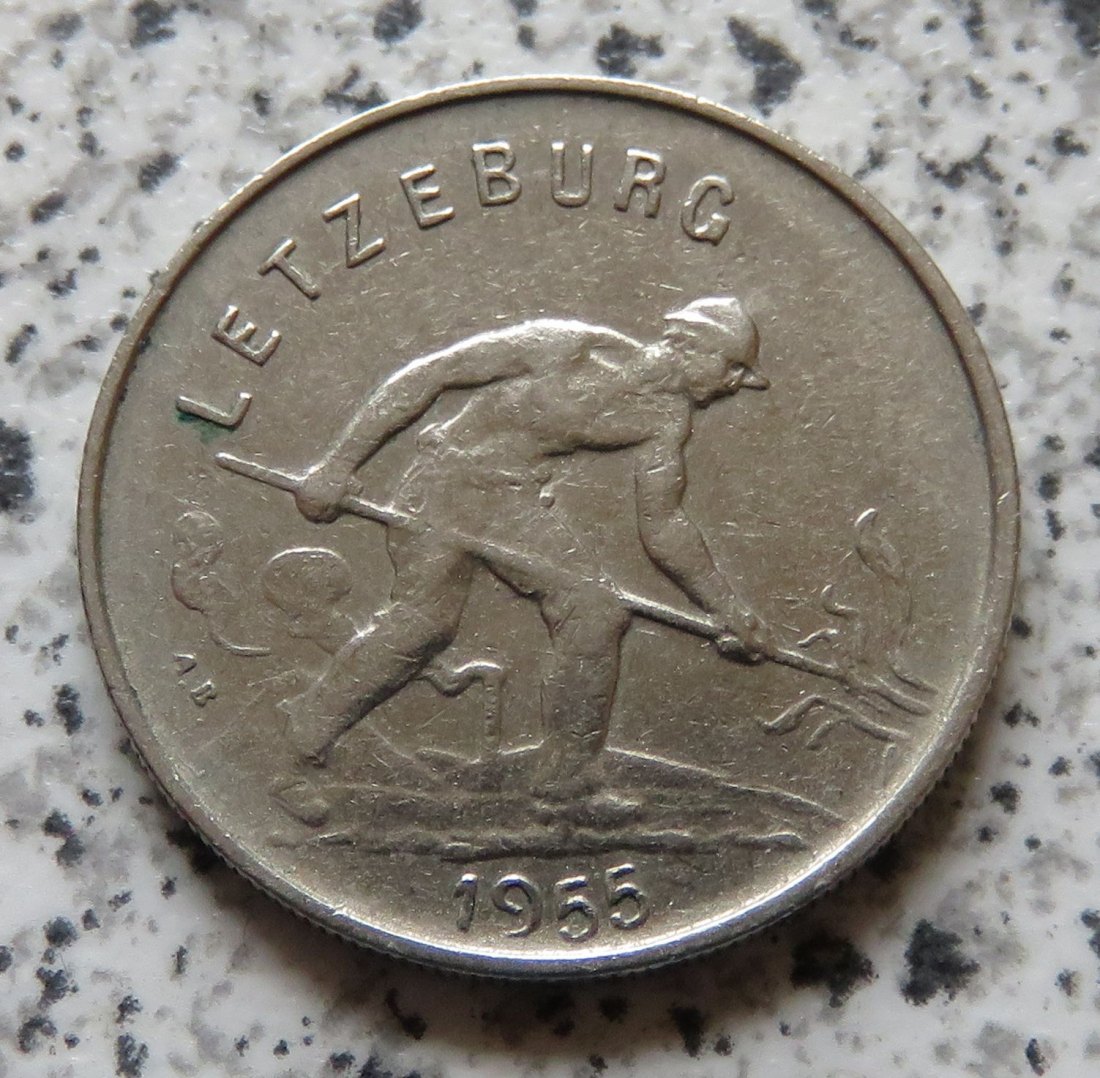  Luxemburg 1 Franc 1955   