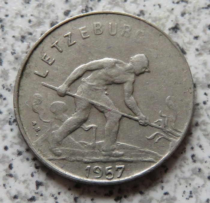  Luxemburg 1 Franc 1957   