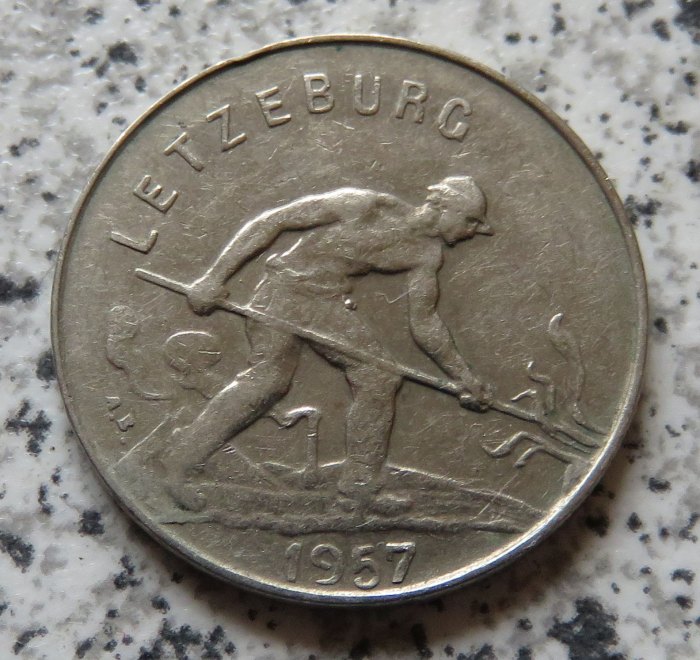  Luxemburg 1 Franc 1957   